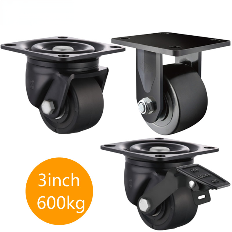 耐荷重600KG、3インチ低キャスター/ホイール、ブレーキ付 - Furniture Hardware Lowes のレビューと価格