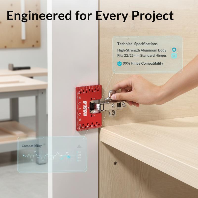 再利用可能な磁気式2mmキャビネットヒンジスペーサー隙間調整 - Furniture Hardware Fitting のレビューと価格