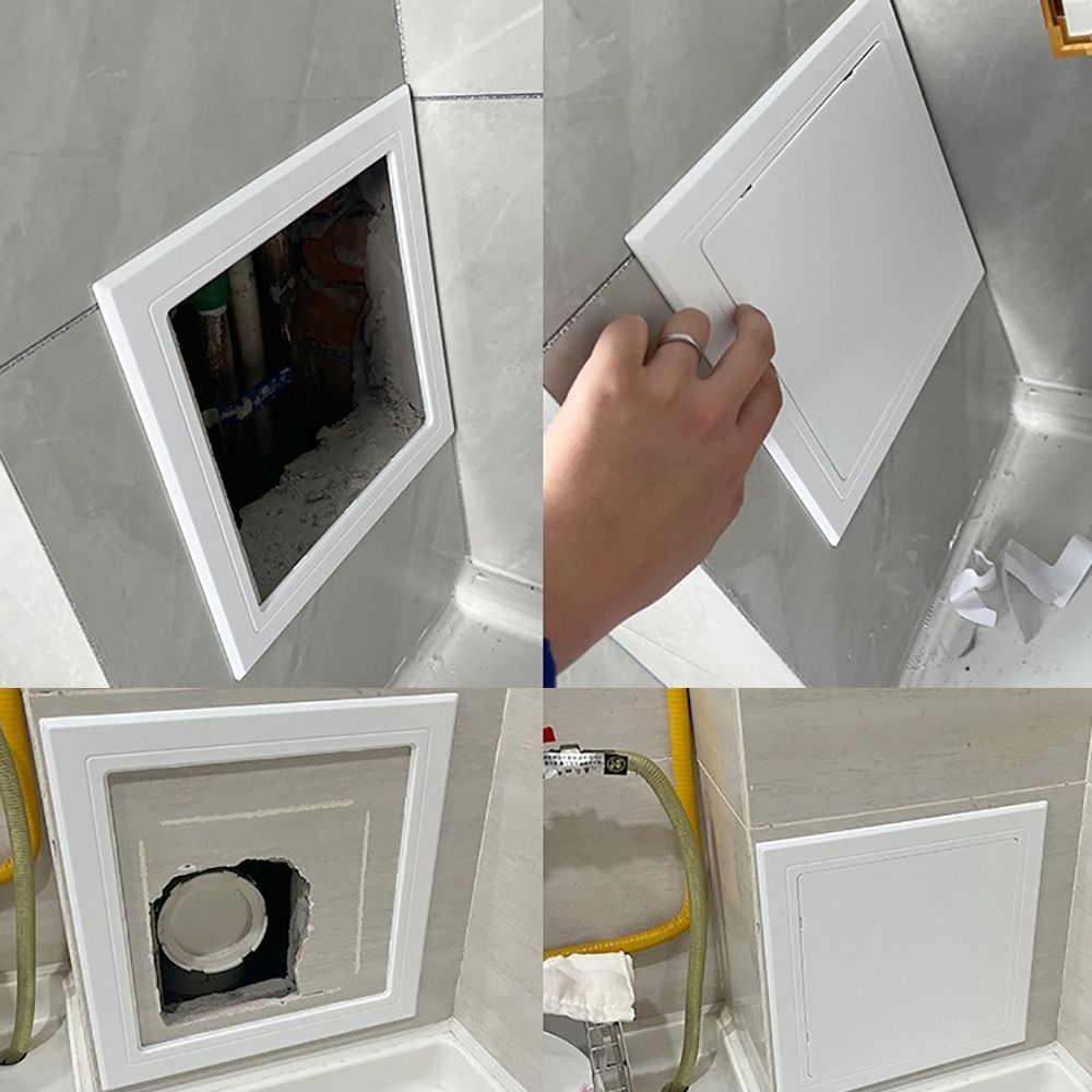 ユニバーサル自己粘着式アクセスパネルドア プラスチック製取り - Furniture Hardware Fitting のレビューと価格
