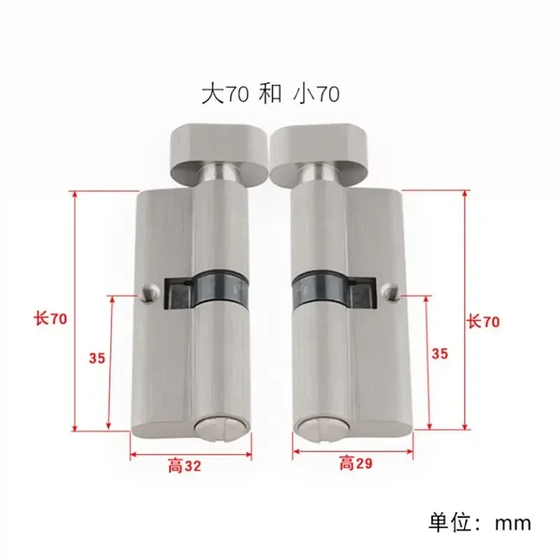 屋内無垢材ドア真鍮キーレスロックコア浴室ドアハンドルロックシ - Furniture Hardware Fitting のレビューと価格