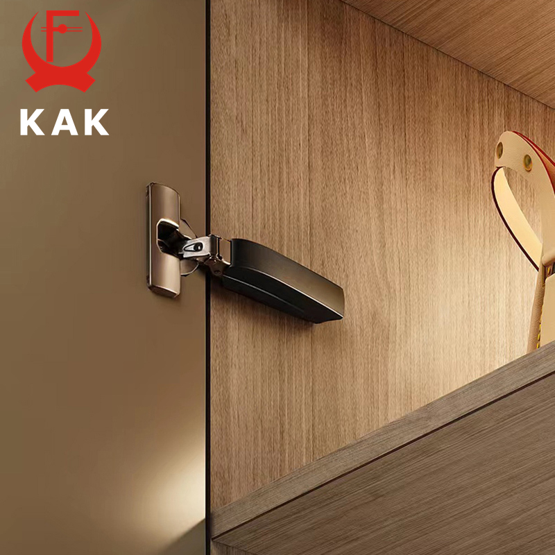 KAK 2 個隠し油圧キッチンヒンジ黒ソフトクロージングキャ - Cabinet Hinge Overlay のレビューと価格