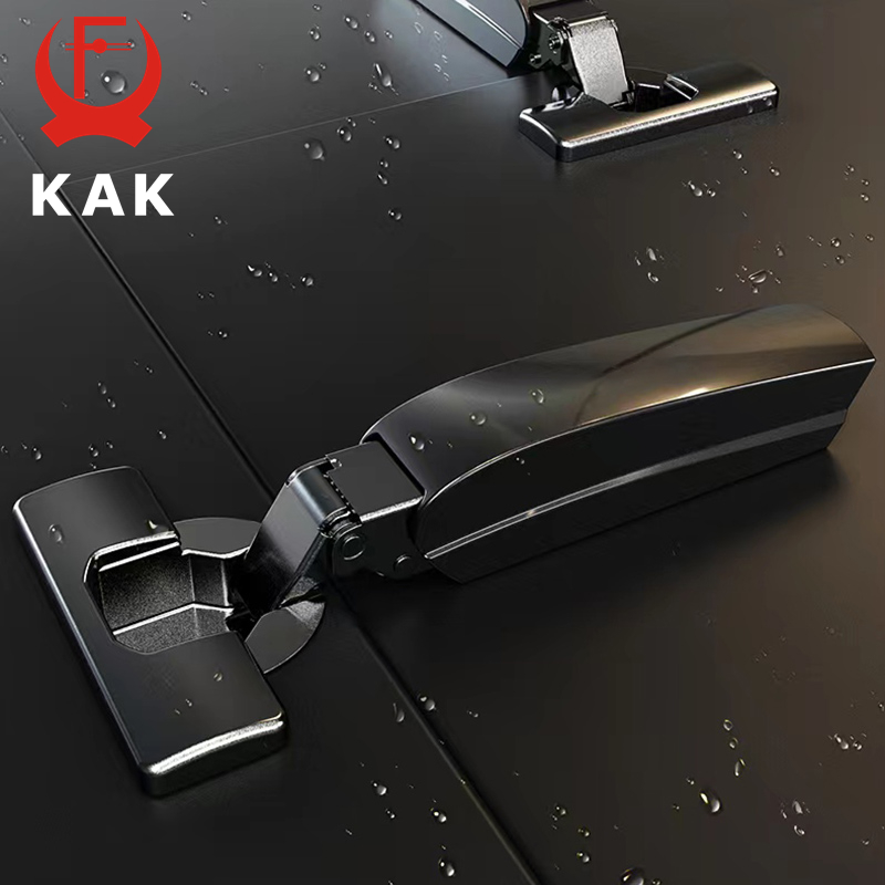 KAK 2 個隠し油圧キッチンヒンジ黒ソフトクロージングキャ - Cabinet Hinge Overlay のレビューと価格