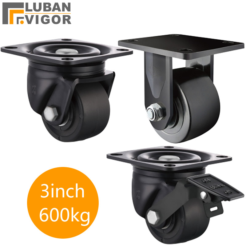 耐荷重600kg、3インチの低軸キャスター。ブレーキ付き。大 - Furniture Hardware Lowes のレビューと価格